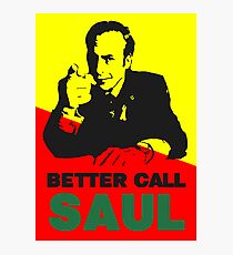 Better Call Saul (Red/Yellow) Photographic Print