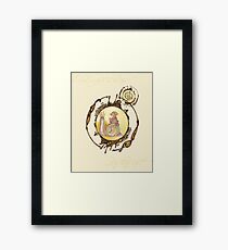 The Technicolor Snail And His Trusty Gnome Framed Print