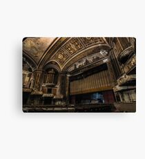 ...final curtain... Canvas Print