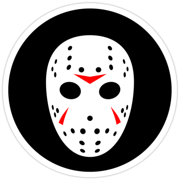 Halloween Hockey Mask Jason Friday 13th Ideology Stickers By Ideology