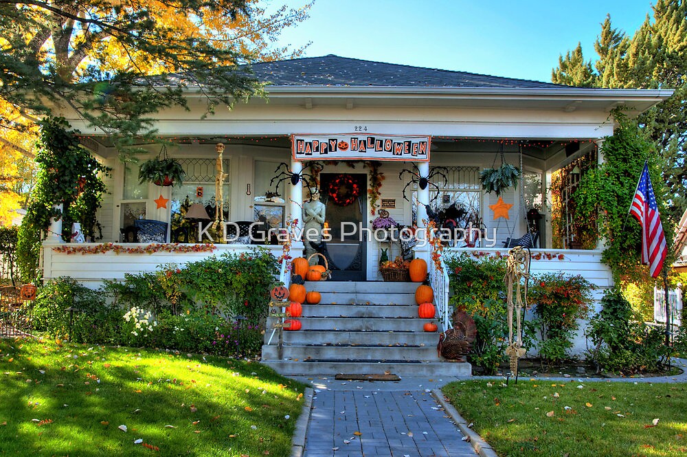 "Decorated Halloween House In Prescott Arizona" by K D Graves