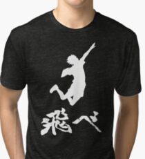 Haikyuu Hinata Tobe(FLY) WHITE Tri-blend T-Shirt