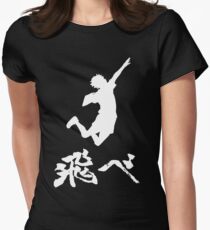 Haikyuu Hinata Tobe(FLY) WHITE Women's Fitted T-Shirt