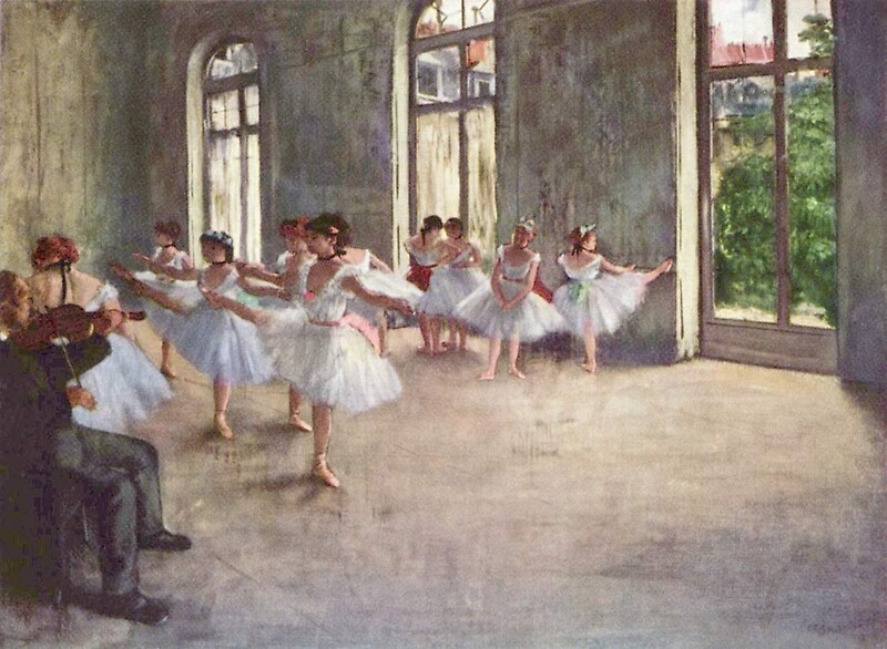  Edgar Degas French Impressionism Oil Painting Ballerinas Rehearsing Posters By Jnniepce 