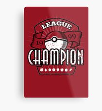 Pokemon League Champion Metal Print