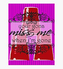Miss Me Photographic Print