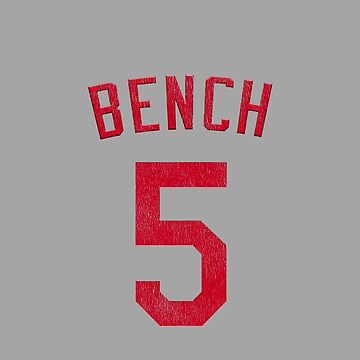 Johnny Bench Cincinnati Reds Men's Legend White/Red Baseball Tank Top