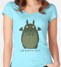 My Neighbor Cthulhu Women's Fitted Scoop T-Shirt