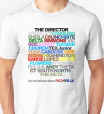 Red Vs. Blue Typography Unisex T-Shirt