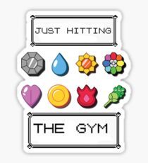 Pokemon hitting the gym Sticker
