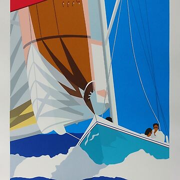 America's Cup Challenge 1987 Art Print 19 x 25 – PosterAmerica