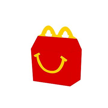 Unhappy Meal Box Sticker for Sale by Melaniestickers