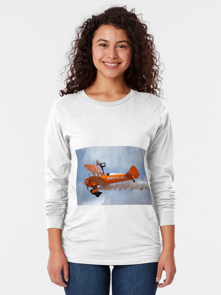 Alternate view of Breitling Wingwalking Team's Stearman Long Sleeve T-Shirt