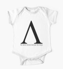 Spartan Symbol - Black One Piece - Short Sleeve
