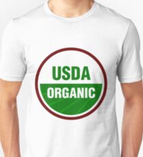 United States Department Of Agriculture Organic Certificate Slim Fit T-Shirt