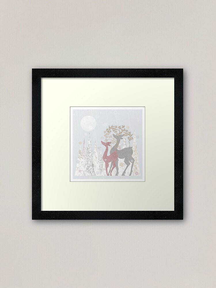 Alternate view of Couple of Deer Framed Art Print