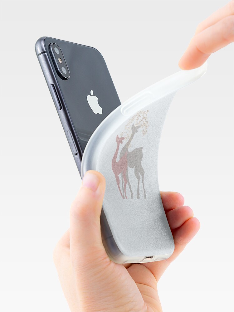 Alternate view of Couple of Deer iPhone Case & Cover