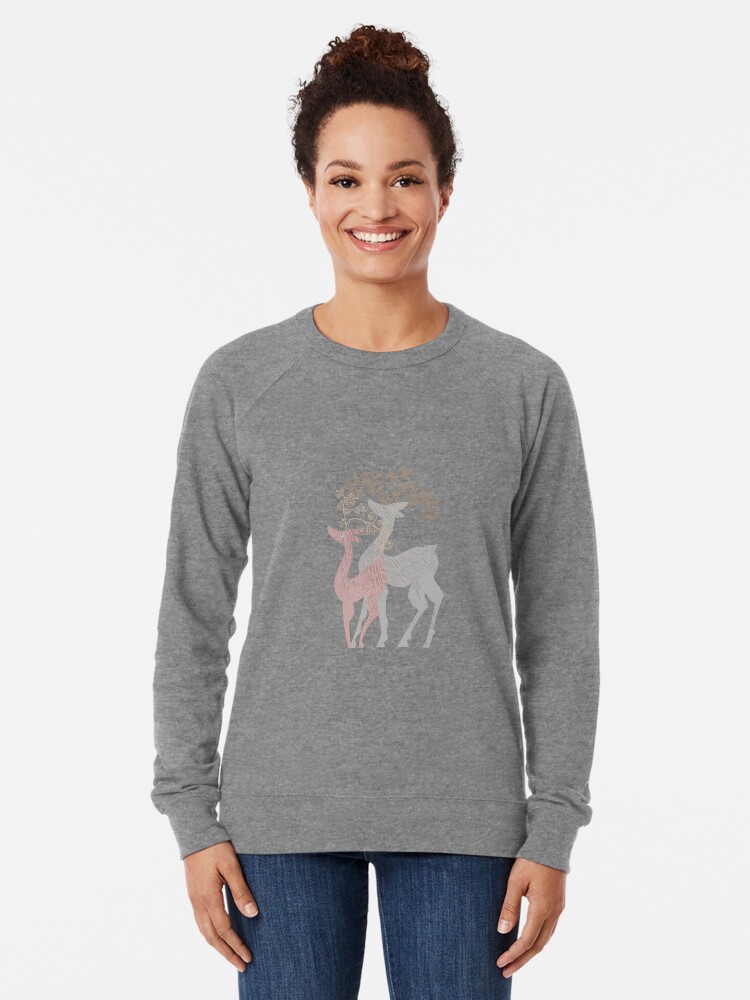 Alternate view of Couple of Deer Lightweight Sweatshirt