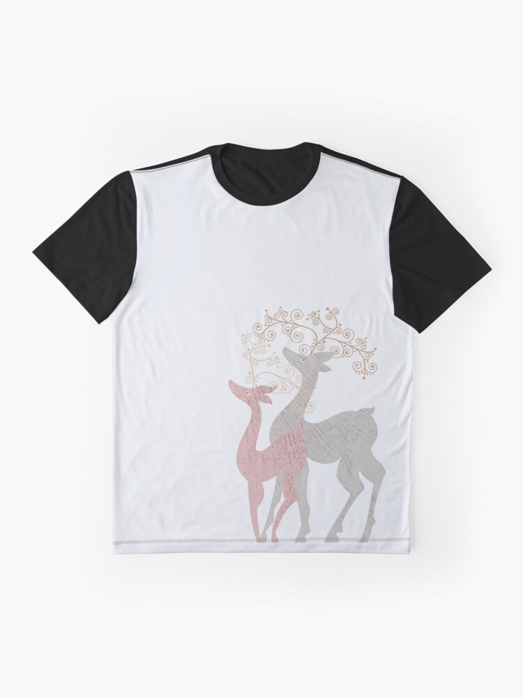 Alternate view of Couple of Deer Graphic T-Shirt