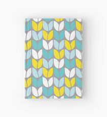 Tulip Knit (Aqua Grau Gelb) Notizbuch