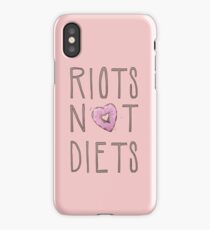 Riots Not Diets iPhone Case