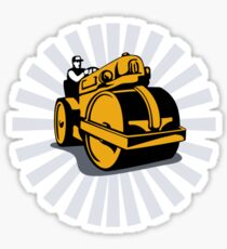 Road Roller Compactor Sticker