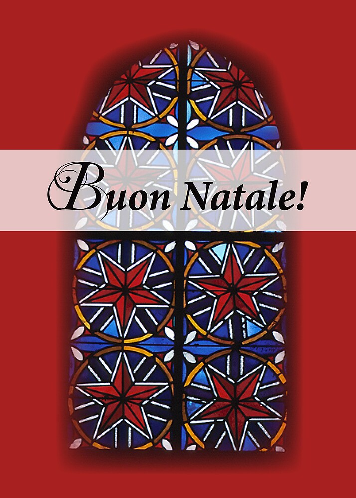 "Buon Natale! Italian Religious Christmas Card" by SandraRose | Redbubble