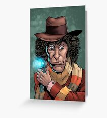Dr Who Tom Baker Greeting Card