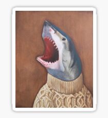 Shark in a Sweater Sticker