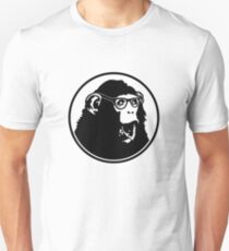 Nerd Ape with Glasses Unisex T-Shirt