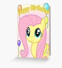 Fluttershy Birthday Card - Postcard My Little Pony Greeting Card
