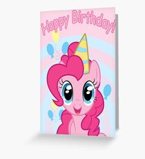 Pinkie Pie Birthday Card - Postcard My Little Pony Greeting Card