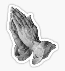 Durer - Hands Praying Sticker