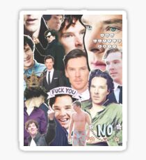 benedict collage Sticker