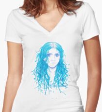 Splash Ruin Women's Fitted V-Neck T-Shirt
