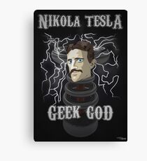 Nikola Tesla: Geek God Canvas Print
