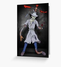 Inspector Zombie Greeting Card