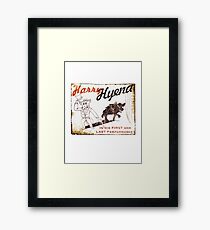 Harry Hyena Framed Print