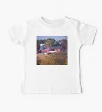 Pennsylvania Barn and Silos - Fall Foliage Farm Scene Baby Tee