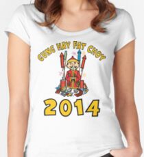 Happy Chinese New Year 2014 Women's Fitted Scoop T-Shirt