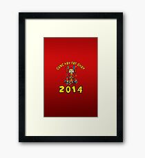 Happy Chinese New Year 2014 Framed Print