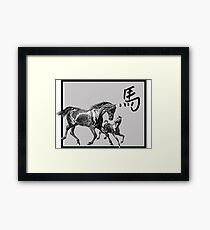 Year of The Horse Framed Print