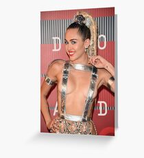 Miley Cyrus Greeting Card