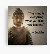 Enlightened Buddha Quote Canvas Print
