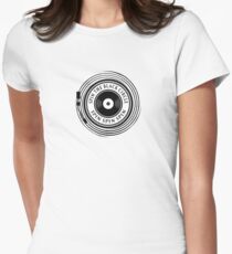 Spin the black circle Women's Fitted T-Shirt