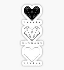 Hearts without chains Sticker