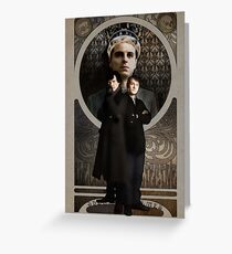 Sherlock Holmes ART NOUVEAU Greeting Card