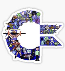 C64 Characters Sticker