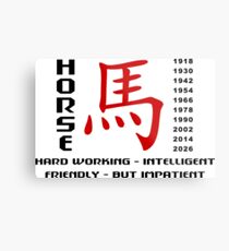 Year of The Horse Metal Print