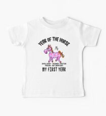 Born Year of The Horse Baby Baby Tee